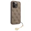 Guess 4G Charm tok iPhone 14 Pro-hoz Tone on Tone barna - 1. kép