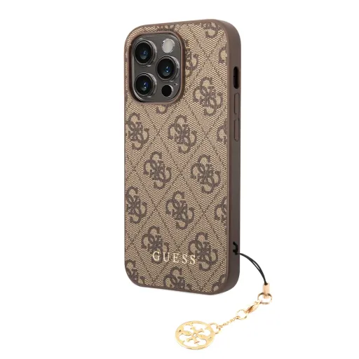 Guess 4G Charm tok iPhone 14 Pro-hoz Tone on Tone barna