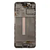 LCD kijelző + Érintőegység + Előlap Samsung A256B Galaxy A25 Fekete (Szervizcsomag) - 0. kép