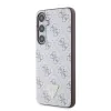 Guess PU Leather 4G Triangle Metal Logo tok Samsung Galaxy S24+ White - 0. kép