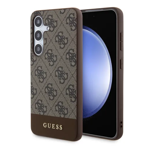 Guess PU 4G Stripe tok Samsung Galaxy S24+ Barna tok