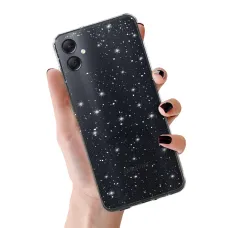 Crystal Glitter tok Samsung Galaxy A05 számára Ezüst