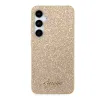 Guess PC/TPU Glitter Flakes Metal Logo tok Samsung Galaxy S24+ arany - 2. kép