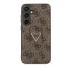 Guess PU Grip Stand 4G Strass Triangle Metal Logo tok Samsung Galaxy S24 Plus barna - 1. kép