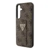 Guess PU Grip Stand 4G Strass Triangle Metal Logo tok Samsung Galaxy S24 Plus barna - 3. kép