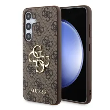 Guess PU 4G Metal Logo tok Samsung Galaxy S24+ Barna