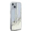 Guess PC/TPU Folyékony Csillám Arany Csíkos Tok iPhone 15 Átlátszó - 2. kép