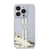 Guess PC/TPU Folyékony Csillám Arany Csík tok iPhone 15 Pro Max Átlátszó - 1. kép