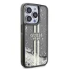 Guess PC/TPU Liquid Glitter Gold Stripe tok iPhone 15 Pro Max-hoz, fekete - 2. kép