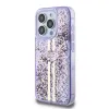 Guess PC/TPU Liquid Glitter Gold Stripe tok iPhone 15 Pro készülékhez, Lila - 0. kép