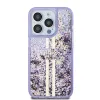 Guess PC/TPU Liquid Glitter Gold Stripe tok iPhone 15 Pro készülékhez, Lila - 1. kép