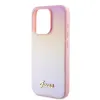 Guess PU bőrtok Iridescent Metal Script iPhone 15 Pro Max Pink tok - 3. kép