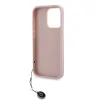 Karl Lagerfeld PU Saffiano Rhinestone Charm tok iPhone 15 Pro Pink - 3. kép