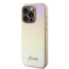 Guess PU Bőr Iridescent Metal Script tok iPhone 15 Pro Gold - 0. kép