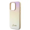 Guess PU Bőr Iridescent Metal Script tok iPhone 15 Pro Gold - 3. kép