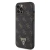 Guess PU Leather 4G Triangle Metal Logo tok iPhone 12 Pro Max fekete - 0. kép