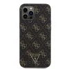 Guess PU Leather 4G Triangle Metal Logo tok iPhone 12 Pro Max fekete - 1. kép