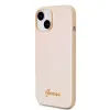 Guess PU Bőr Iridescent Metal Script Tok iPhone 15-höz Arany - 0. kép