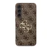 Guess PU 4G Metal Logo tok Samsung Galaxy S23 FE Barna tok - 1. kép