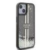 Guess PC/TPU Liquid Glitter Gold Stripe tok iPhone 15 Fekete - 2. kép