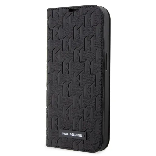 Karl Lagerfeld PU Saffiano Monogram fliptok iPhone 13 Pro Max-hoz Fekete Karl Lagerfeld PU Saffiano Monogram fliptok iPhone 13 Pro Max-hoz Fekete