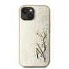 Karl Lagerfeld Wrinkled PU Signature Logo tok iPhone 14 Gold - 0. kép