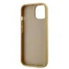 Karl Lagerfeld Wrinkled PU Signature Logo tok iPhone 14 Gold - 3. kép