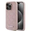  iPhone 15 Pro Max Pink Karl Lagerfeld PU Leather Monogram Metal Logo MagSafe tok thumbnail