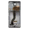 LCD kijelző + Érintőegység + Előlap Samsung G985/G986 Galaxy S20+ Kozmikus Szürke Kamera Nélkül (Szerviz csomag) - 0. kép