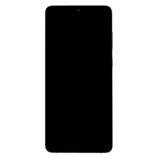 LCD kijelző + Érintőegység + Előlap Samsung G985/G986 Galaxy S20+ Kozmikus Szürke Kamera Nélkül (Szerviz csomag)
