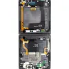 LCD kijelző + Érintőegység + Előlap Samsung F721 Galaxy Z Flip 4 5G Grafit (Szervizcsomag) - 0. kép