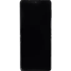 LCD kijelző + Érintőegység + Előlap Samsung F721 Galaxy Z Flip 4 5G Grafit (Szervizcsomag)