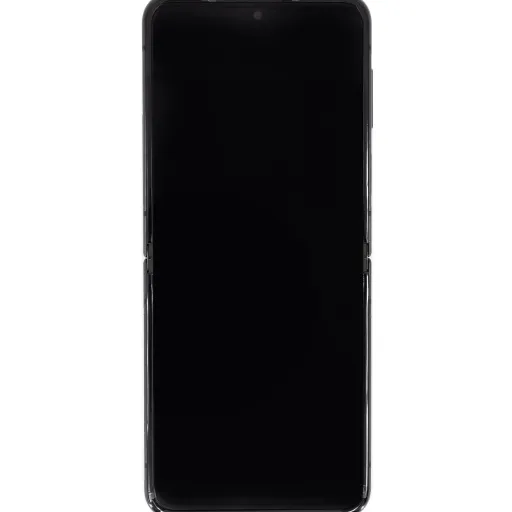 LCD kijelző + Érintőegység + Előlap Samsung F721 Galaxy Z Flip 4 5G Grafit (Szervizcsomag)