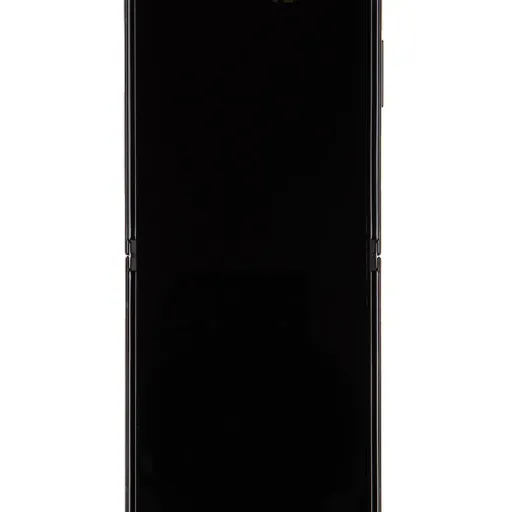 LCD kijelző + Érintőegység Samsung F711B Galaxy Z Flip 3 5G Fekete (Szerviz csomag)