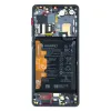 LCD kijelző + Érintőegység + Előlap Huawei P30 PRO fekete (Szerviz csomag) - 0. kép