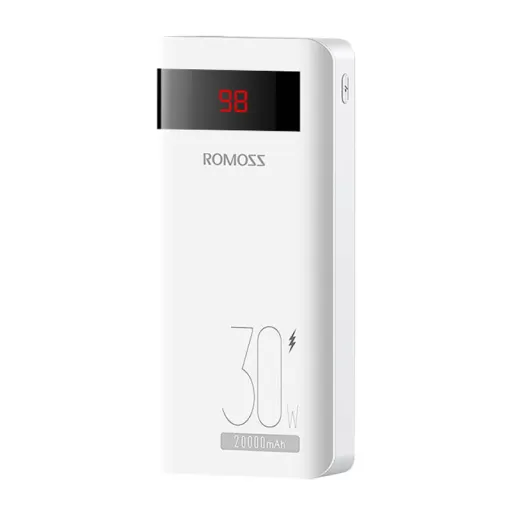 Romoss Sense6PS Pro Powerbank, 20000mAh, 30W (fehér)