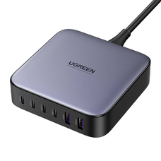 UGREEN 200 W-os hálózati töltő, 2xUSB-A, 4xUSB-C, GaN (fekete) 40914B