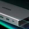 USB-C Hub Ugreen CM681 4x USB, 2x HDMI, DisplayPort, RJ45, SD/TF, AUX, PD 100W (szürke) - 1. kép