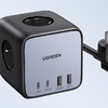 UGREEN CD268 Elosztó kocka EU, 65W, 1,8m (fekete) - 0. kép