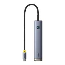 Hub 7 az 1-ben Baseus UltraJoy USB-C to HDMI +2xUSB3.0+PD+SD/TF+3.5mm (szürke)