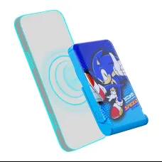 Magnetic powerbank OTL 5000 mAh, USB-C 15W, Sonic The Hedgehog állvánnyal (kék)