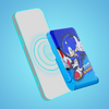 Magnetic powerbank OTL 5000 mAh, USB-C 15W, Sonic The Hedgehog állvánnyal (kék) - 2. kép