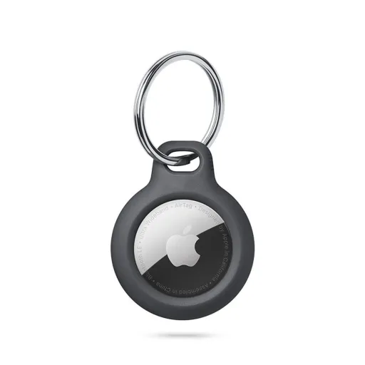 Tech-Protect Rough tok Apple AirTag-hez karabinerrel - fekete Tech-Protect Rough tok Apple AirTag-hez karabinerrel - fekete