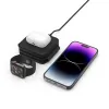 Tech-Protect QI15W-A24 induktív MagSafe 3 az 1-ben töltő okostelefonhoz / AirPods-hoz / Apple Watch-hoz - fekete - 4. kép