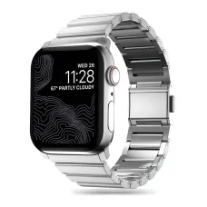 Tech-Protect SteelBand karkötő Apple Watch 4 / 5 / 6 / 7 / 8 / 9 / SE / Ultra 1 / 2 (42/44/45/49 mm) - Ezüst