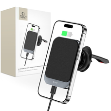Tech-Protect MM15W-V2 autós telefontartó MagSafe 15W induktív töltővel légbefúvóra - fekete