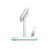 Tech-Protect QI15W-A27 3in1 vezeték nélküli töltőállomás MagSafe technológiával okostelefonokhoz / Apple Watch-hoz / AirPods-hoz - fehér - 2. kép