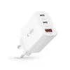 Tech-Protect NC30W hálózati töltő 2x USB-C PD 30W / USB-A QC 3.0 - fehér - 4. kép