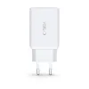 Tech-Protect C65W hálózati töltő 2x USB-C PD 65W / USB-A QC 3.0 - fehér - 1. kép