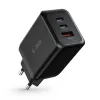 Tech-Protect C65W hálózati töltő 2x USB-C PD 65W / USB-A QC 3.0 - fekete - 2. kép